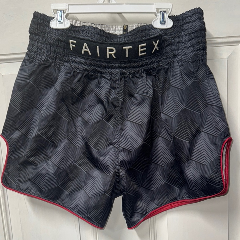 Fairtex Women’s Black Athletic Shorts with Red Trim